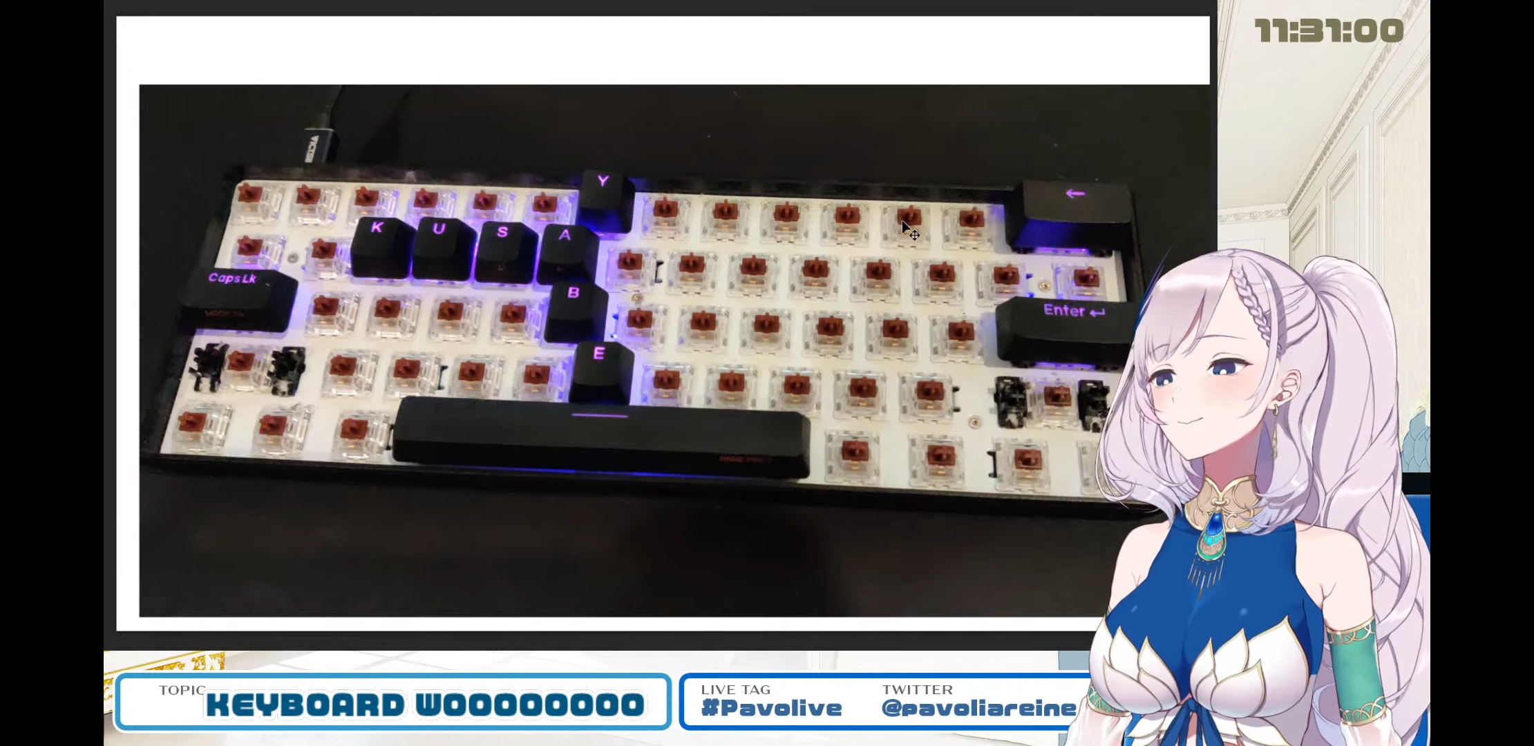Reine&#39;s fan said this was the JP standard layout for Hololive fans, kusa.
